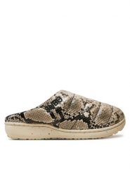 Subu Kapcie Re:Python Szary. Szare kapcie damskie Subu, bez wzorów, ze skóry. Za 399.99 zł.