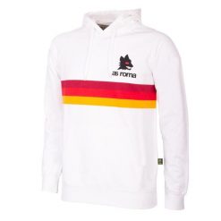 Bluza z kapturem dla dorosłych Listy AS Roma - Biały. Białe bluzy męskie COPA FOOTBALL, m, bez wzorów, z kapturem. Za 339.19 zł.