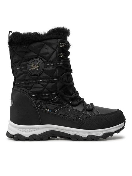 Leaf Śniegowce Avesta LAVES201Q Czarny. Czarne buty zimowe dziewczęce Leaf, bez wzorów, z syntetyku, bez zapięcia. Za 399.99 zł.