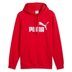 Męska Bluza Z Kapturem Essentials No 1 Logo. Czerwone bluzy męskie Puma, m, bez wzorów, z kapturem. Za 237.99 zł.