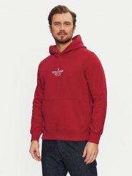 Tommy Hilfiger Bluza MW0MW39050 Czerwony Regular Fit. Czerwone bluzy męskie Tommy Hilfiger, m, bez wzorów, z syntetyku, bez kaptura. Za 249.99 zł.