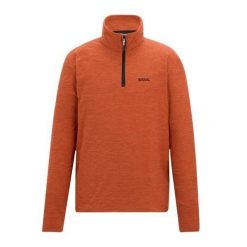 Bluza Polarowa Męska Melanżowy Suwak Do Połowy Thompson. Brązowe bluzy męskie Regatta, m, bez wzorów, z polaru, bez kaptura. Za 92.99 zł.