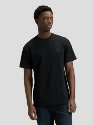 MESKA KOSZULKA LEE WORKWEAR ESS TEE BLACK 112378772. Czarne t-shirty męskie Lee, l, bez wzorów, bez kołnierzyka. Za 69.99 zł.