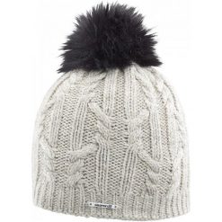Salomon Czapka Damska Ivy Beanie Natural. Szare czapki i kapelusze damskie Salomon, z wełny. W wyprzedaży za 135.00 zł.