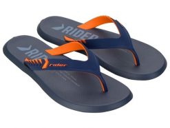 Buty klapki sportowe japonki męskie Rider R1 Prime. Niebieskie klapki męskie Rider, z materiału, sportowe. Za 99.00 zł.