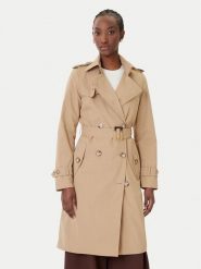 Rinascimento Trencz CFC0124671003 Beżowy Regular Fit. Brązowe płaszcze damskie Rinascimento, l, bez wzorów, z syntetyku, bez kaptura. Za 759.99 zł.