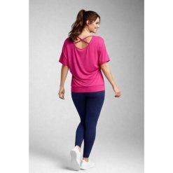 Bluzka do tańca i fitness damska Kizomba raspberry 2skin. Czerwone bluzki damskie 2SkIN, bez wzorów, bez kołnierzyka, bez ramiączek. Za 129.00 zł.