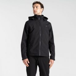 Kurtka przeciwdeszczowa męska Switch Out II. Brązowe kurtki sportowe męskie Dare 2b, l, bez wzorów, z materiału, trekkingowe. W wyprzedaży za 349.99 zł.