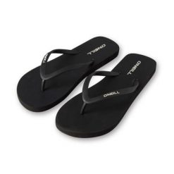 ONeill Japonki O'Neill Profile Small Logo Sandals 92800614895 czarne. Czarne klapki damskie bez wzorów, bez obcasa. Za 178.75 zł.