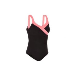Strój jednoczęściowy do aquafitness Karli damski. Czarne kostiumy jednoczęściowe damskie NABAIJI, bez wzorów, z dzianiny, na jogę i pilates. Za 99.99 zł.