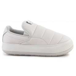 Buty Puma Suede Mayu Slip-On W 384430-02 beżowy. Brązowe obuwie sportowe damskie bez wzorów, z gumy, Puma Suede. Za 681.40 zł.
