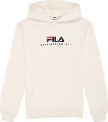 Fila Bluza z kapturem kangurka Fila Valsera kremowa FAU0227 10010 2XL. Białe bluzy damskie Fila, m, bez wzorów, z kapturem. Za 294.92 zł.