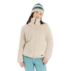 Dziewczęcy polar rozpinany na całej długości Protest Riri. Białe buty zimowe dziewczęce Protest, bez wzorów, z polaru, bez zapięcia. Za 255.00 zł.