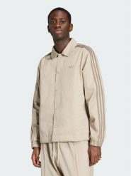 Adidas Kurtka przejściowa 3 Stripes Coaches Jacket KS9297 Beżowy Regular Fit. Brązowe kurtki męskie Adidas, m, bez wzorów, z syntetyku, bez kaptura. Za 348.99 zł.