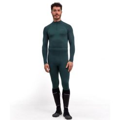 Legginsy Falke Warm. Czarne legginsy sportowe męskie Falke, s, bez wzorów, z materiału, długie. Za 404.50 zł.
