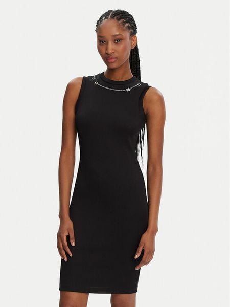 HUGO Sukienka codzienna Naloita 50530443 Czarny Slim Fit. Czarne sukienki damskie Hugo, na co dzień, l, bez wzorów, z syntetyku, bez kołnierzyka, bez ramiączek, proste. Za 309.99 zł.