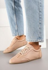 Różowe Tenisówki bez Zdobień z Ekoskóry Verillis. Czerwone trampki i tenisówki damskie Renee, z aplikacjami, z jeansu, bez zapięcia. Za 74.99 zł.