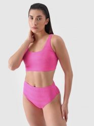 4F Dół od bikini damski - różowy M. Czerwone bikini damskie 4f, na lato, m, bez wzorów. W wyprzedaży za 29.99 zł.