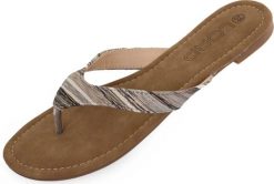 Damskie klapki Loap Herba Brown. Brązowe klapki damskie ÀLG, bez wzorów, z gumy, biznesowe, bez obcasa. Za 144.99 zł.