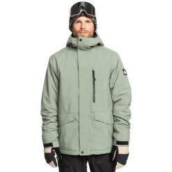 Kurtka śnieżna dla Mężczyzn MISSION SOLID. Niebieskie kurtki sportowe męskie Quiksilver, na zimę, m, bez wzorów, z poliesteru, narciarskie. Za 979.00 zł.