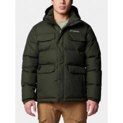 Płaszcz Zimowy Męski Columbia Landroamer Puffer. Zielone płaszcze męskie Columbia, na zimę, m, bez wzorów, eleganckie, bez kaptura. Za 999.00 zł.
