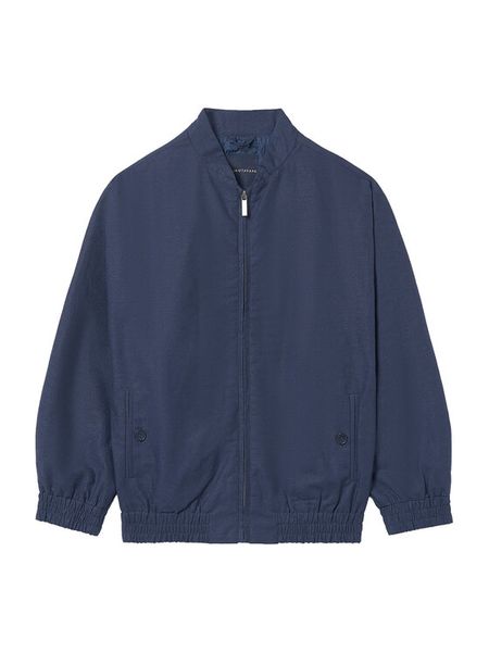 Mayoral Kurtka bomber 6414 Granatowy Regular Fit. Niebieskie kurtki i płaszcze dla chłopców Mayoral, bez wzorów, z bawełny, bez kaptura. Za 199.99 zł.