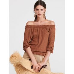 Bluzka hiszpanka - Brązowy. Bluzki damskie marki Reserved. Za 59.99 zł.