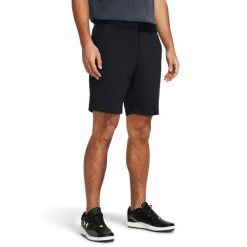 Męskie spodenki Under Armour Tech Taper Short Czarne Czarne. Czarne krótkie spodenki sportowe męskie Under Armour, m, bez wzorów, z materiału, na fitness i siłownię. Za 334.99 zł.