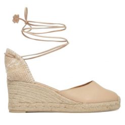 Espadryle Castañer. Brązowe sandały damskie Castañer, bez wzorów, bez obcasa, bez zapięcia. Za 849.99 zł.