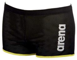 Spodenki Oporowe Arena Square Cut Drag Suit. Czarne kąpielówki męskie Arena, m, bez wzorów, z materiału, na fitness i siłownię. Za 86.92 zł.