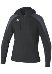Damska bluza dresowa z kapturem Erima Evo Star. Czarne bluzy sportowe damskie Erima, bez wzorów, z dresówki, z kapturem, na fitness i siłownię. Za 243.00 zł.