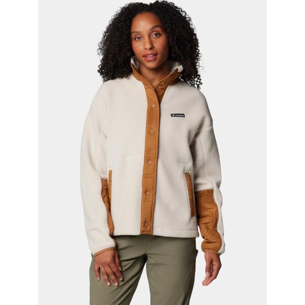 Bluza Polarowa Damska Columbia Cloud Point Snap. Brązowe bluzy damskie Columbia, l, bez wzorów, z polaru, bez kaptura. Za 459.00 zł.