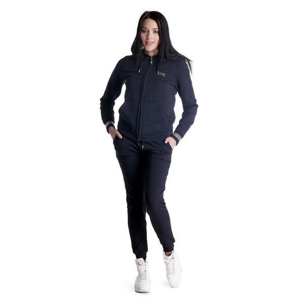 Damski dres z kapturem Shine On. Czarne obuwie sportowe damskie LEONE 1947 APPAREL, bez wzorów, z dresówki, na fitness i siłownię. W wyprzedaży za 251.55 zł.