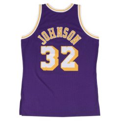 Koszulka Nba Los Angeles Lakers Magic Johnson. Fioletowe koszulki sportowe męskie Mitchell & Ness, m, bez wzorów, z tkaniny, bez kołnierzyka, bez ramiączek, do koszykówki. W wyprzedaży za 421.50 zł.