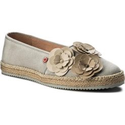 Espadryle NOBRAND - Epiese 13576 Grey. Szare espadryle damskie Nobrand, ze skóry. Za 379.00 zł.