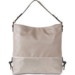 Torebka z ozdobnymi sztrasami bonprix jasnobązowy. Brązowe torebki do ręki damskie bonprix, bez wzorów, duże, bez dodatków. Za 49.99 zł.
