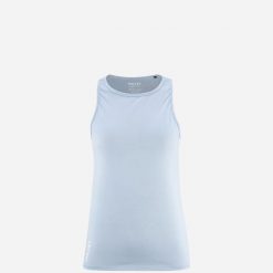 Koszulka damska tank top Millet Wanaka Light Tank W ahletic fit. Niebieskie koszulki sportowe damskie Millet, xs, bez wzorów, z tkaniny, bez kołnierzyka, bez ramiączek, trekkingowe. Za 183.75 zł.