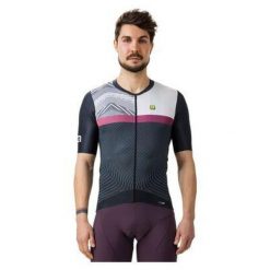 Koszulka rowerowa męska Alé Zig Zag. Czarne buty sportowe męskie ALÉ CYCLING, m, bez wzorów, bez kołnierzyka, bez ramiączek, rowerowe. Za 289.99 zł.