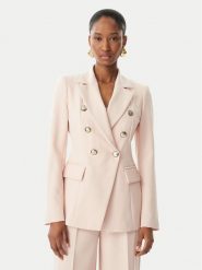 Maryley Marynarka 26EB139/43PY Różowy jasny Regular Fit. Czerwone żakiety damskie Maryley, m, bez wzorów, z syntetyku. Za 579.99 zł.