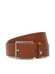 Tommy Jeans Pasek Męski Tjm Flag Leather 4.0 AM0AM13416 Brązowy. Brązowe paski damskie Tommy Jeans, bez wzorów, z jeansu. Za 159.99 zł.