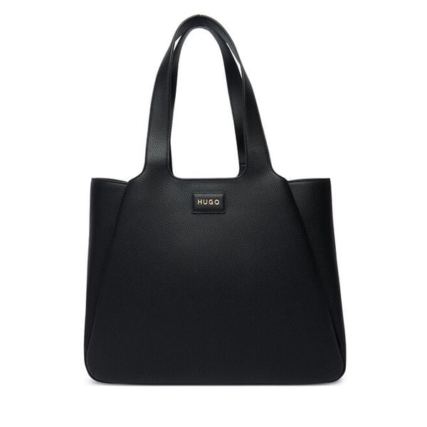 Torebka HUGO. Czarne torebki do ręki damskie Hugo, bez wzorów, klasyczne, bez dodatków. Za 899.99 zł.