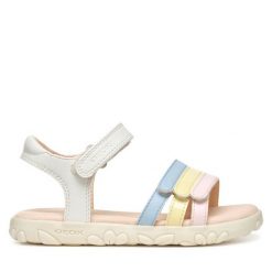 Sandały Geox. Sandały dziewczęce Geox, bez zapięcia. Za 209.99 zł.