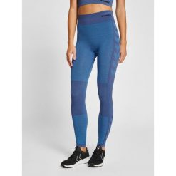 Legginsy damskie Hummel Clea. Niebieskie legginsy sportowe damskie Hummel, xs, bez wzorów, z dzianiny, z standardowym stanem, na fitness i siłownię. Za 194.00 zł.