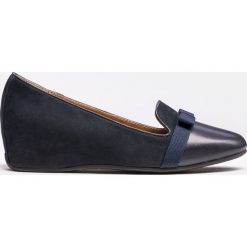Granatowe baleriny damskie. Baleriny damskie marki NEWFEEL. Za 449.00 zł.