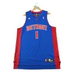 Second life - Koszulka męska NBA Detroit Pistons - Stan bardzo dobry. Niebieskie koszulki sportowe męskie NBA, l, bez wzorów, z materiału, bez kołnierzyka, bez ramiączek, na fitness i siłownię. Za 212.96 zł.