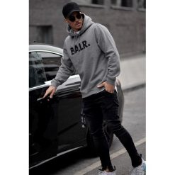 Męska bluza BALR. Szare bluzy męskie Męska bluza BALR, l, bez wzorów, bez kaptura. W wyprzedaży za 49.00 zł.