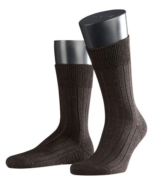 Skarpety Falke Teppich Im Schuh. Brązowe skarpety męskie Falke, bez wzorów, z materiału. Za 139.50 zł.