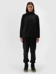 4F Spodnie dresowe polarowe damskie - czarne L. Czarne spodnie dresowe damskie 4f, l, bez wzorów, z dresówki. W wyprzedaży za 59.99 zł.