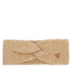 Opaska materiałowa Calvin Klein. Brązowe czapki i kapelusze damskie Calvin Klein, bez wzorów, z materiału. Za 119.99 zł.