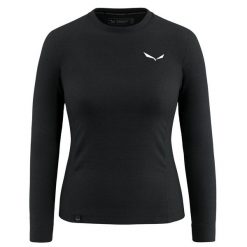 Damska koszulka z długim rękawem Salewa Puez Dry. Czarne t-shirty damskie Salewa, xs, bez wzorów, z syntetyku, bez kołnierzyka. Za 312.05 zł.